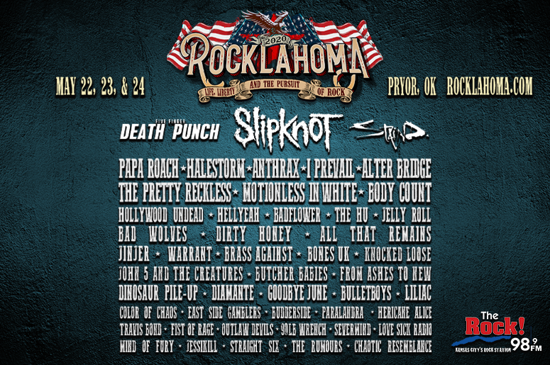 Rocklahoma returns with a stacked lineup that includes Slipknot, Five
